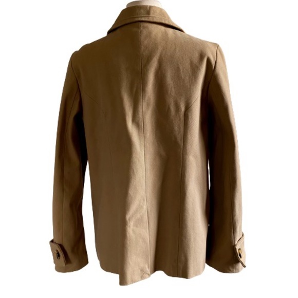 NEW YORK & COMPANY Coat Car Swing Retro Lined Tan Medium - Picture 3 of 12